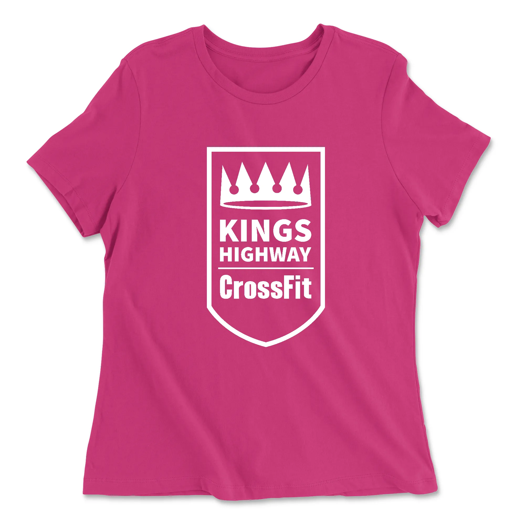 Kings Highway CrossFit One Color (White) Womens - Relaxed Jersey T-Shirt