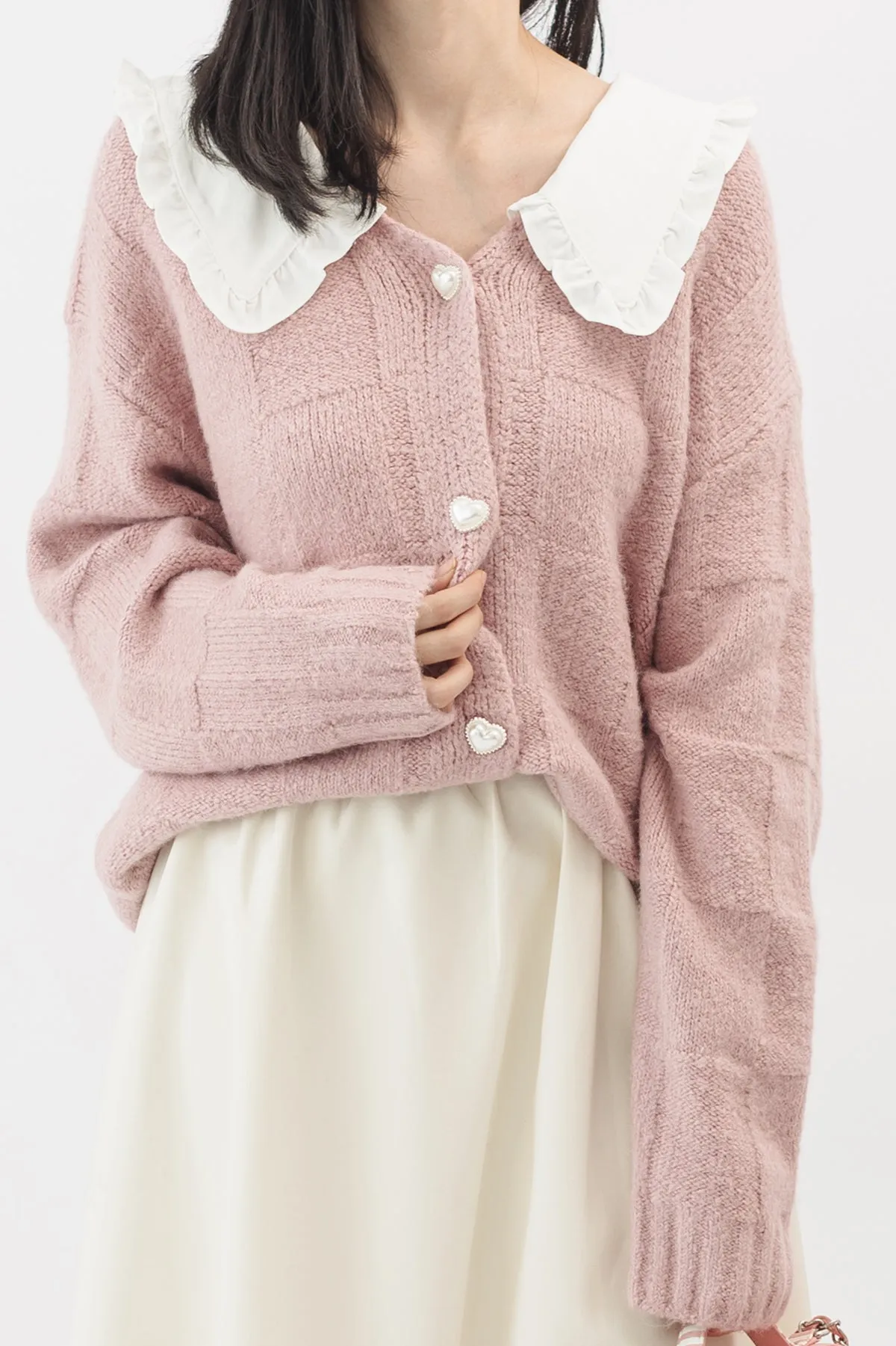 Lacey Collar Cardigan Top