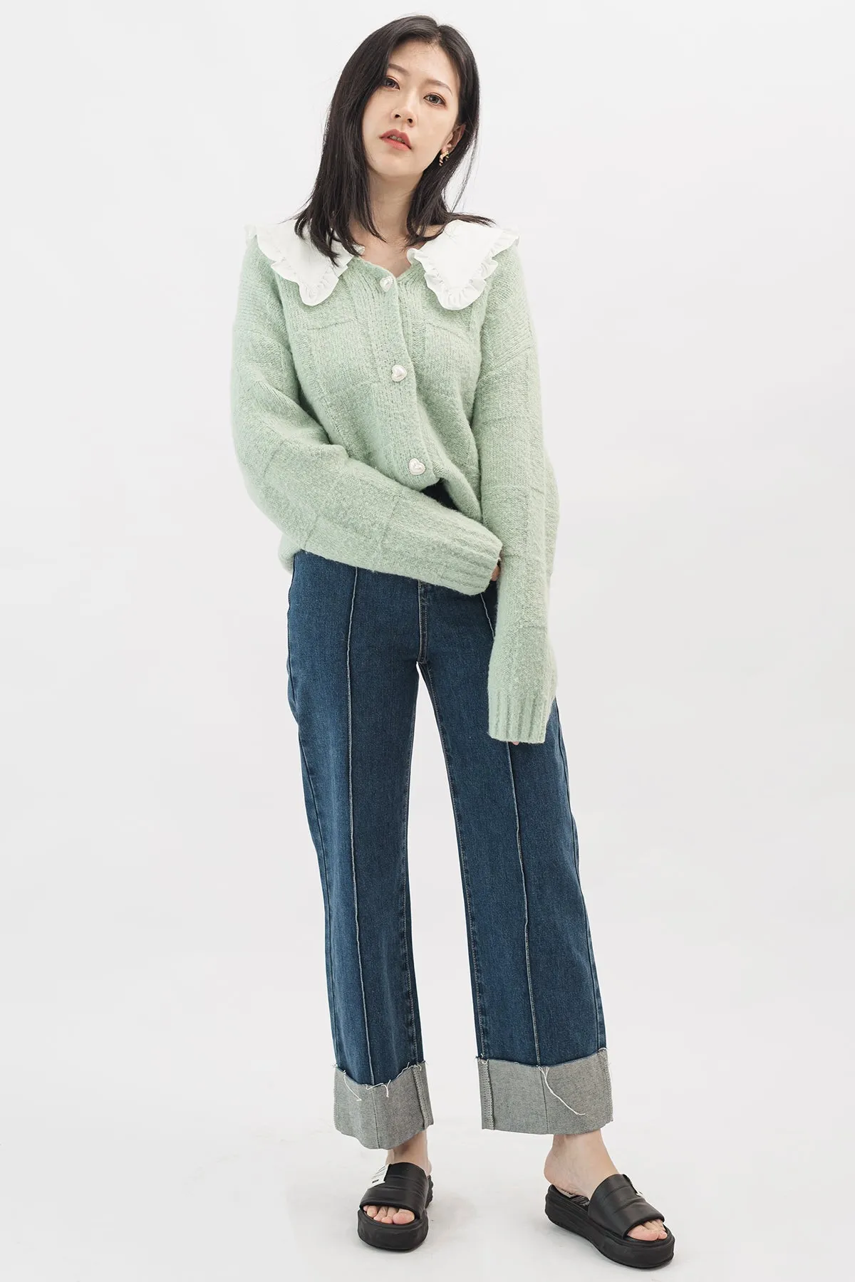 Lacey Collar Cardigan Top