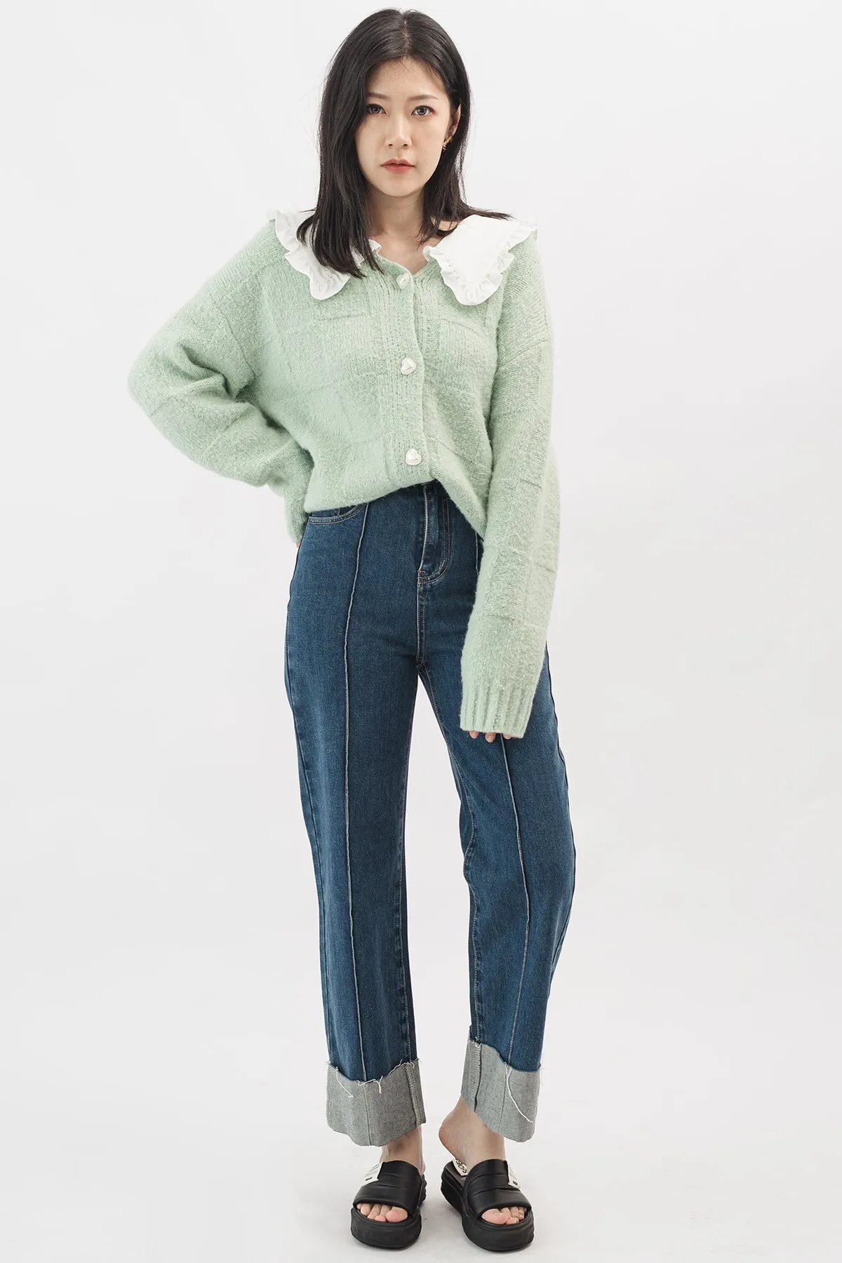 Lacey Collar Cardigan Top