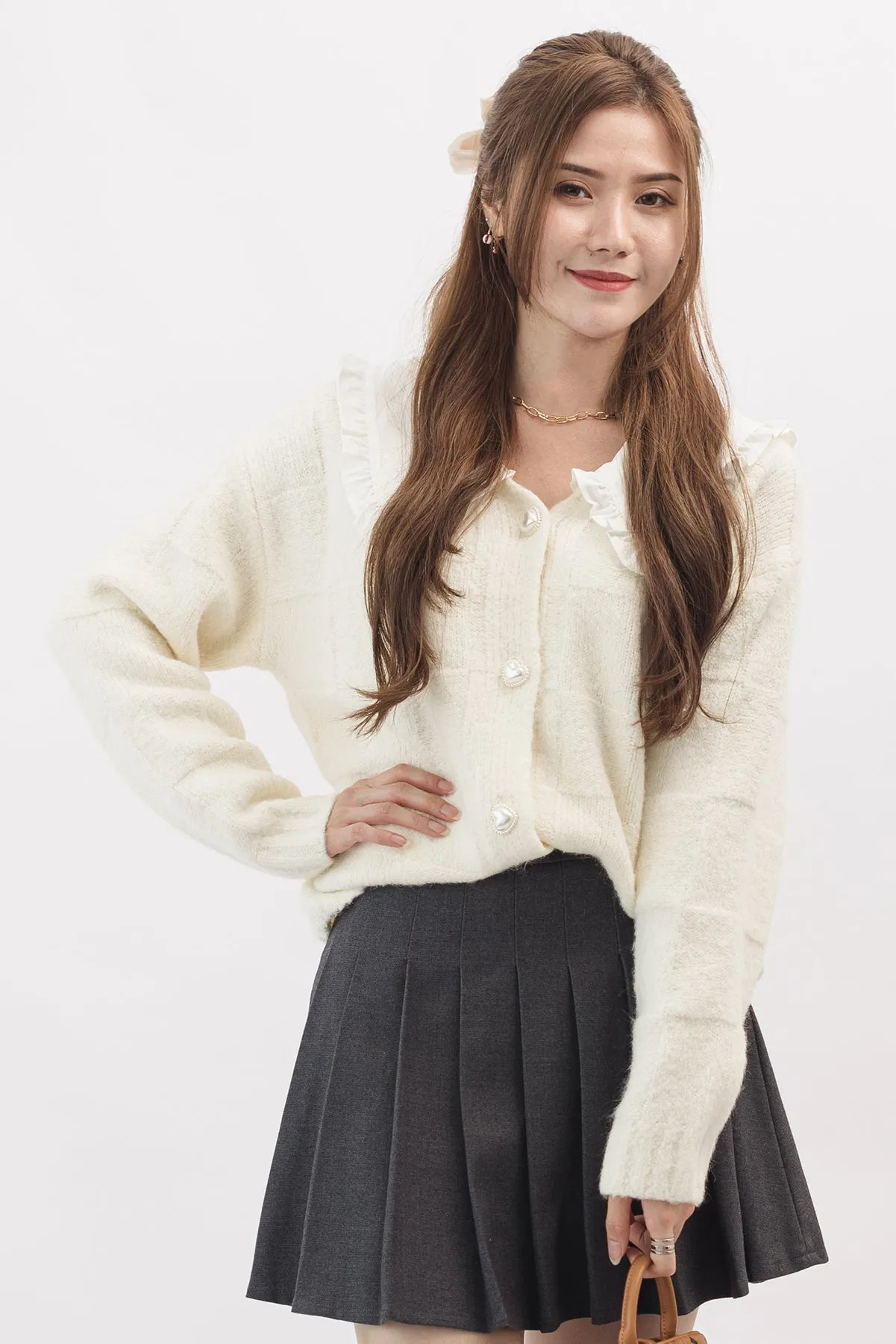 Lacey Collar Cardigan Top