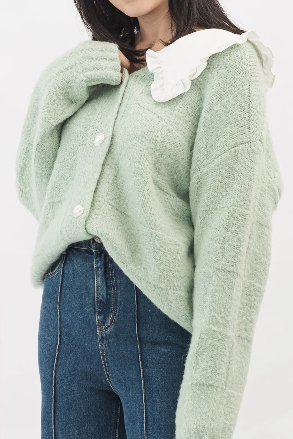 Lacey Collar Cardigan Top