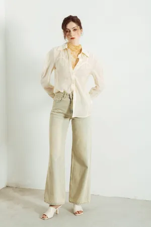 Leazza Tie Dyed Ruched Ribbed Sleeveless Top