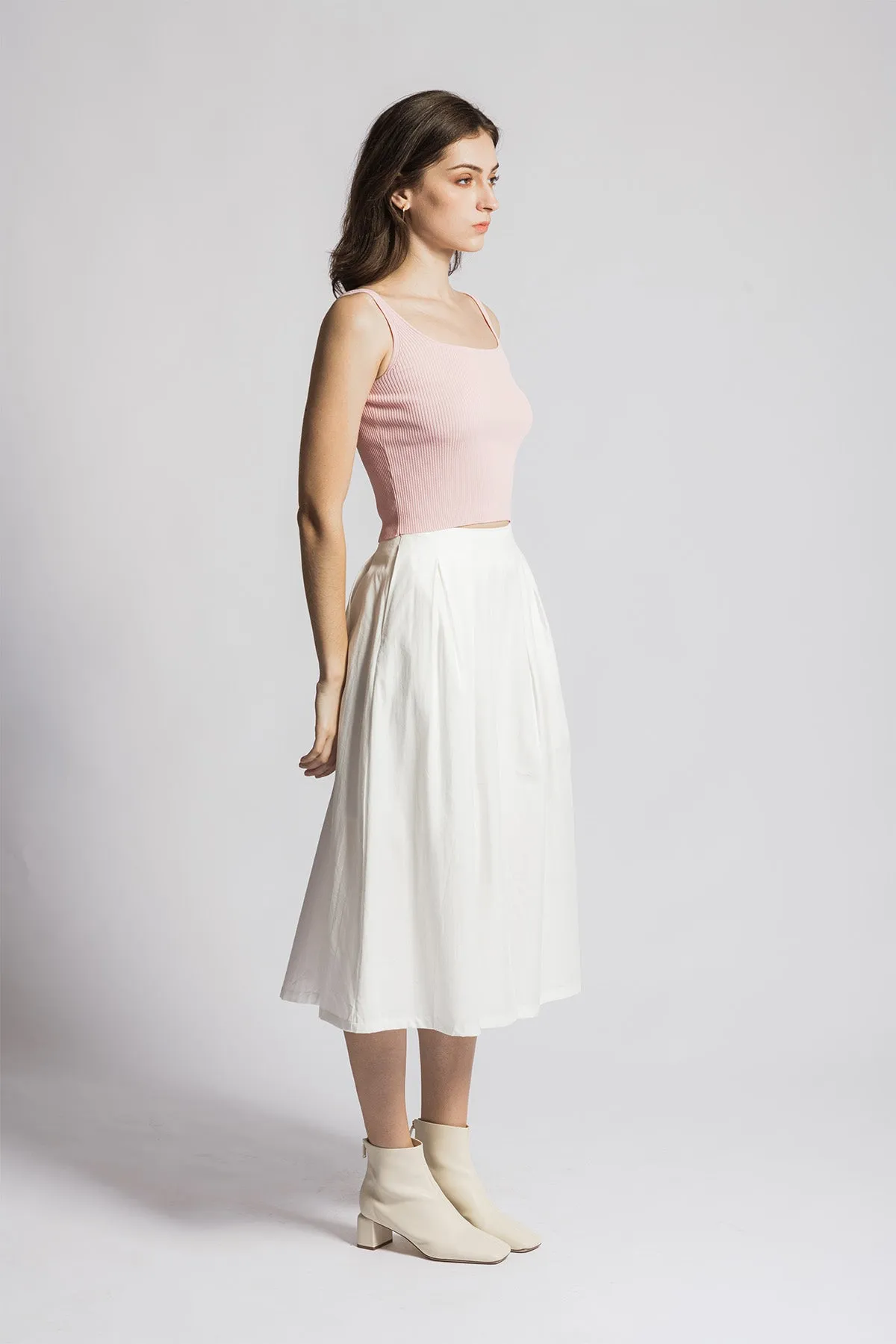 Leerya Square Neckline Cropped Tank Top