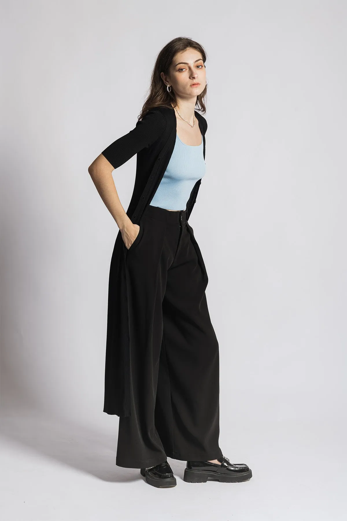 Leerya Square Neckline Cropped Tank Top