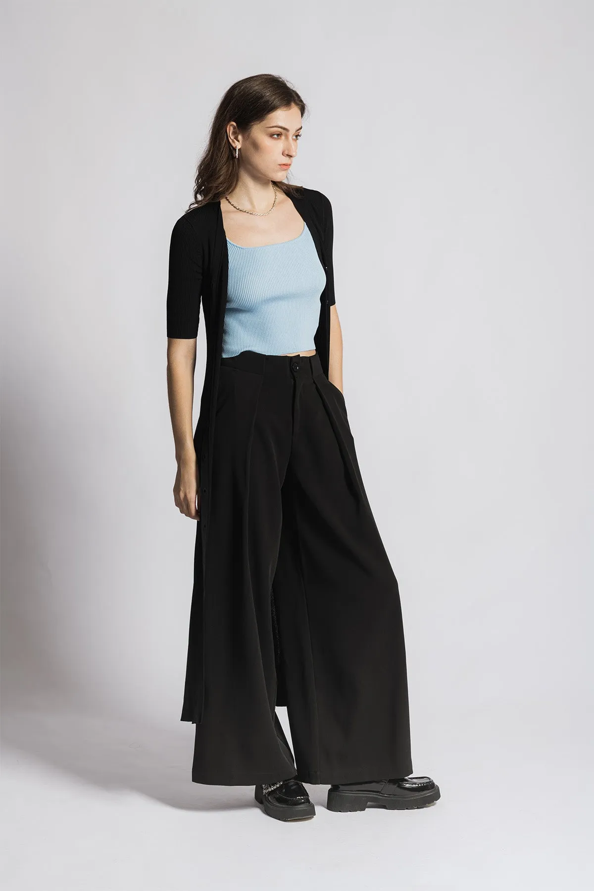 Leerya Square Neckline Cropped Tank Top