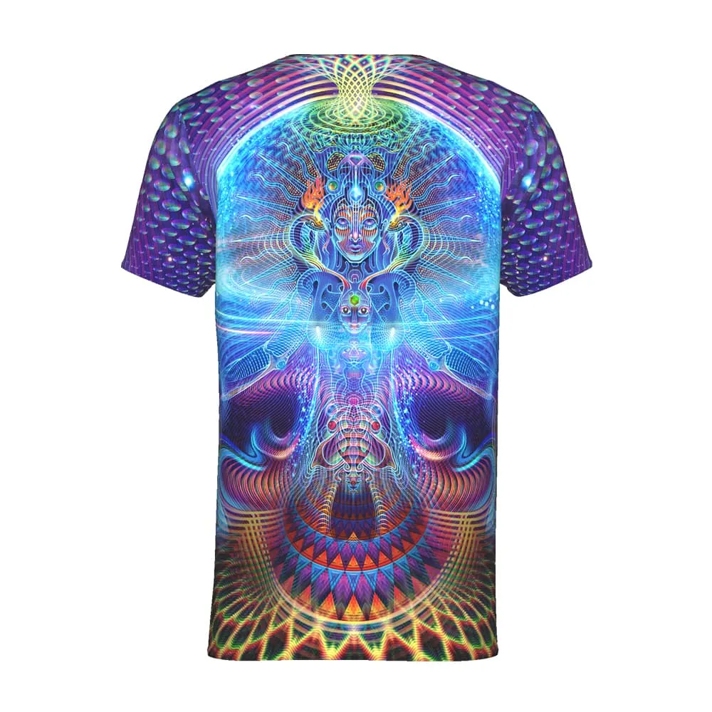 Mens Rave Shirt | Psy Clothing | Sacred Geomery Shirt | Fractal Shirt | Singular (TS)