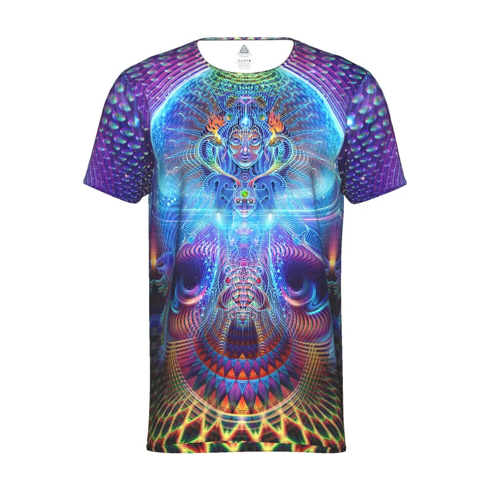 Mens Rave Shirt | Psy Clothing | Sacred Geomery Shirt | Fractal Shirt | Singular (TS)