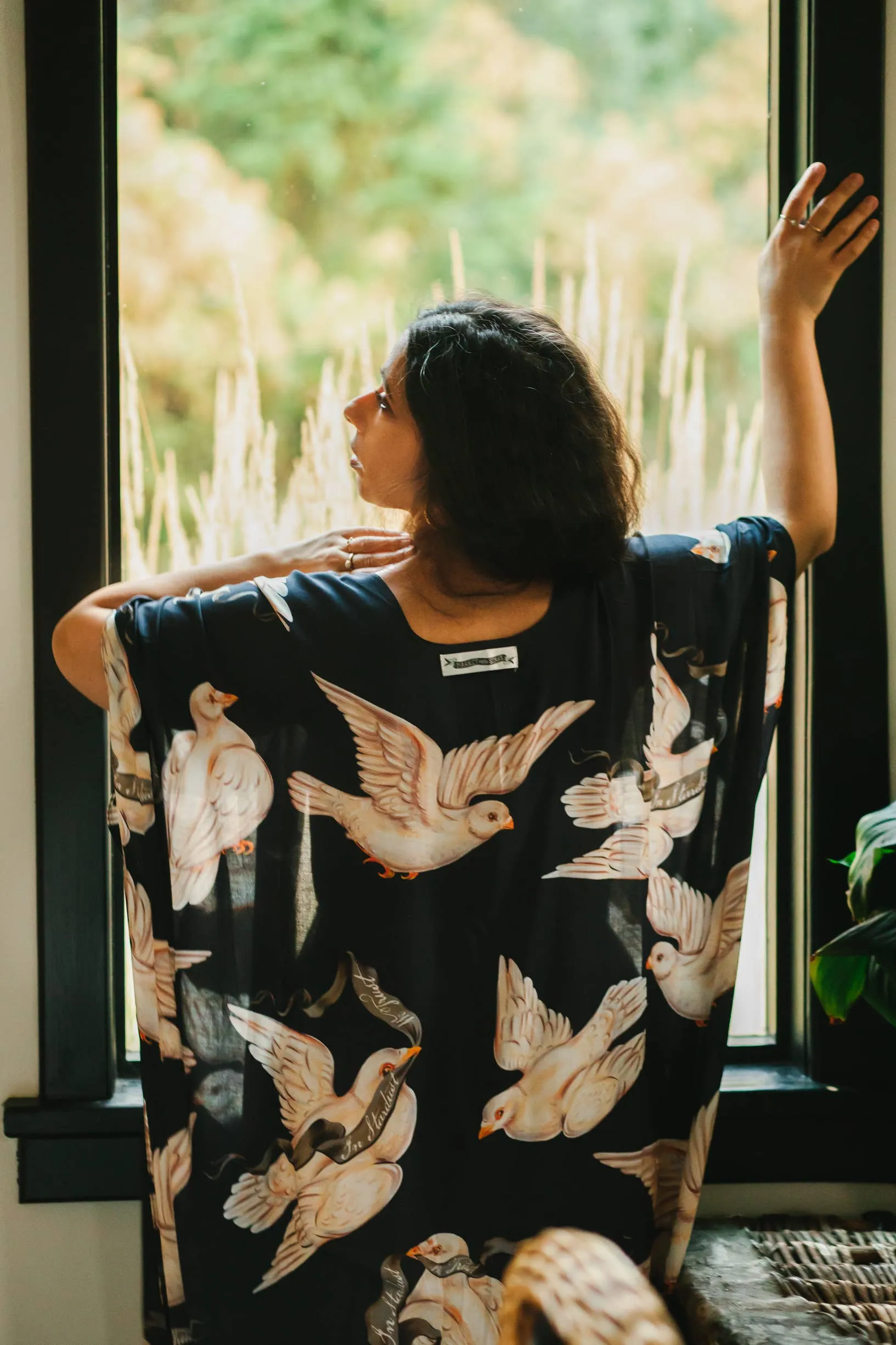 Midnight Starduster Artisan Bamboo Bohemian Kimono