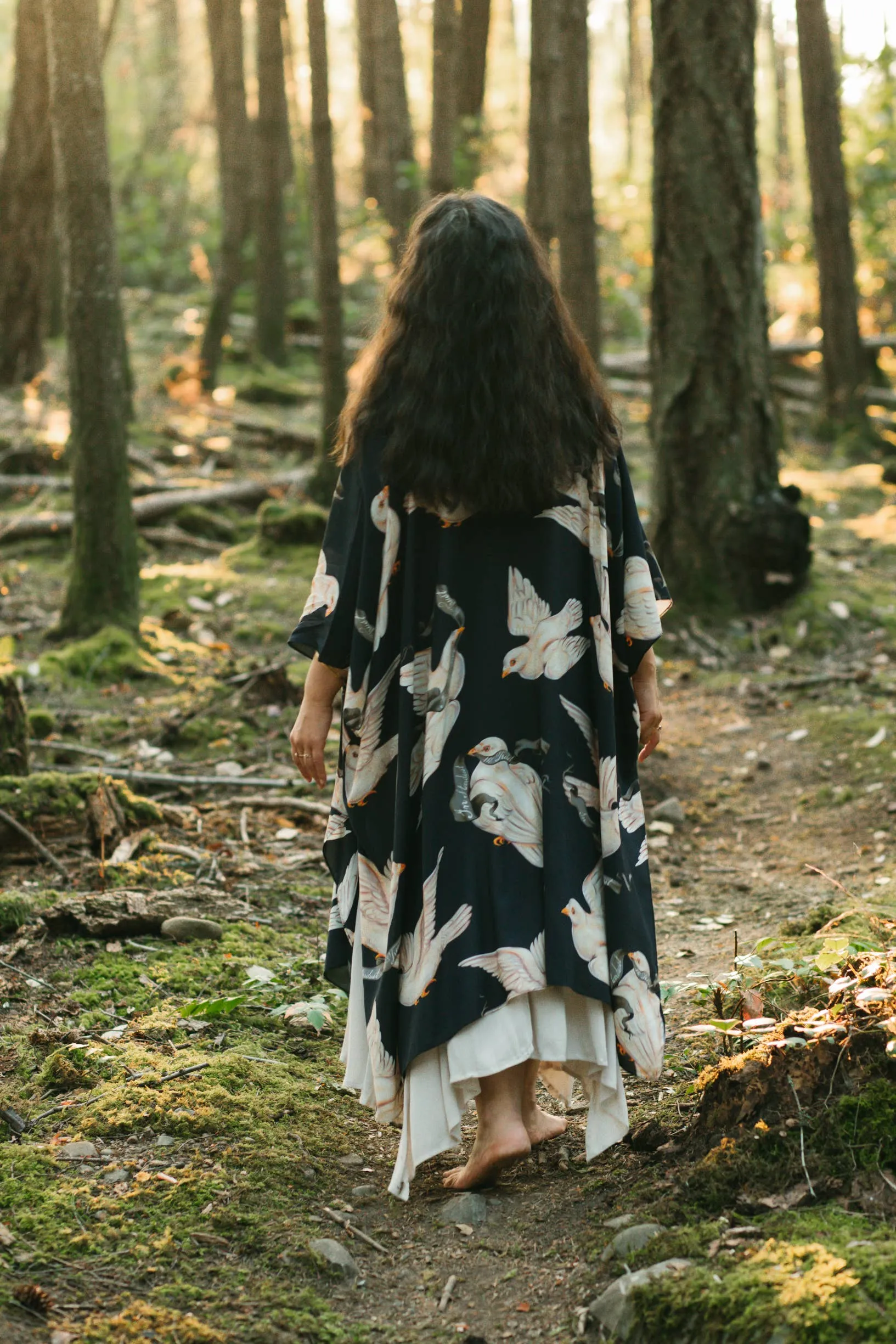 Midnight Starduster Artisan Bamboo Bohemian Kimono