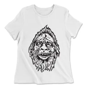 Missing Link CrossFit Sasquatch Head Womens - Relaxed Jersey T-Shirt
