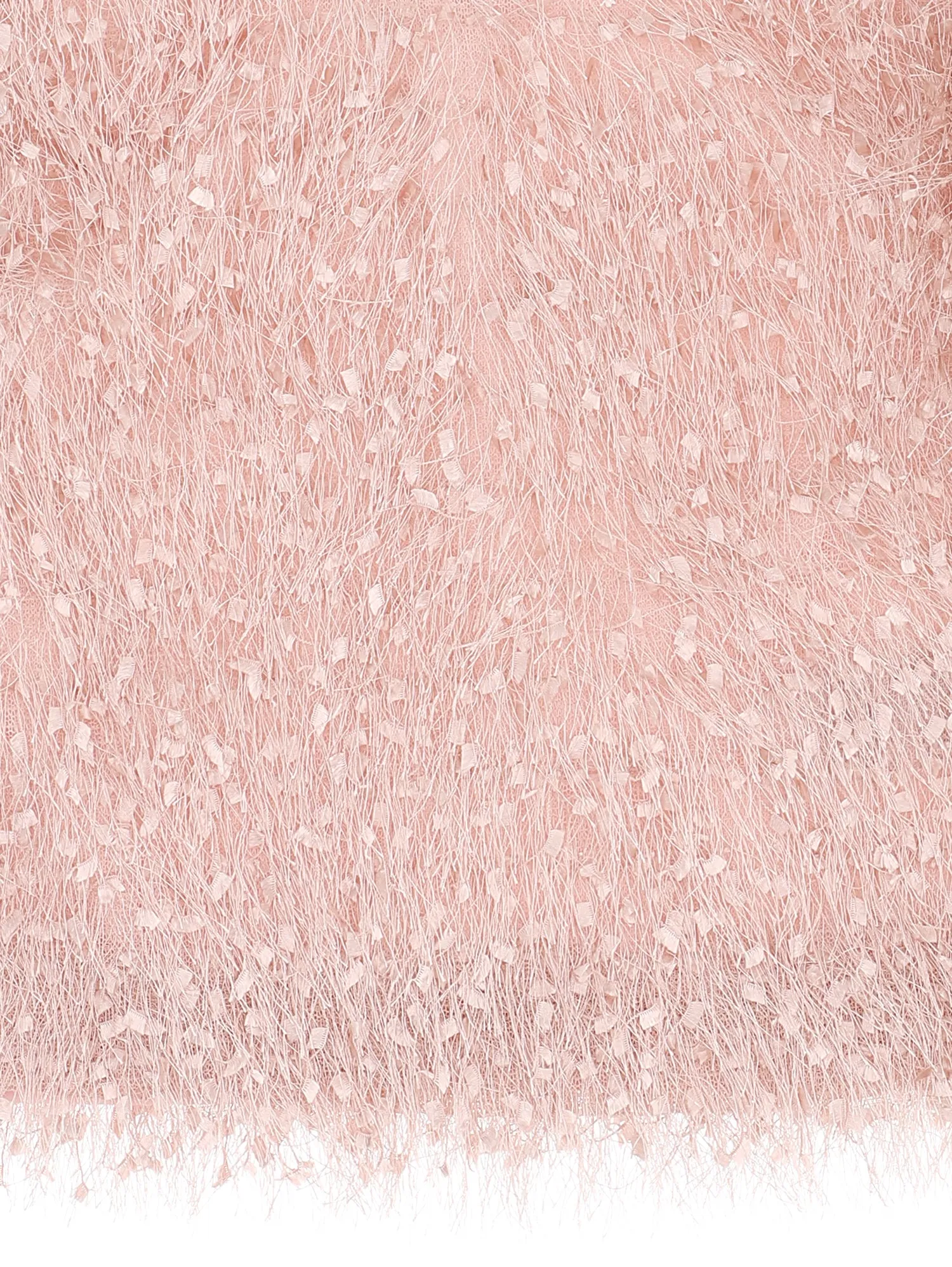 ML Pink Feathered Crop Top