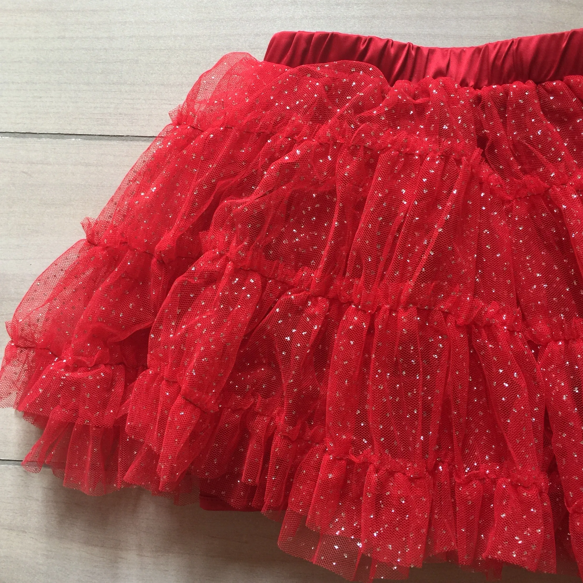 NEW Bardot Silver Sparkle Tulle Skirt