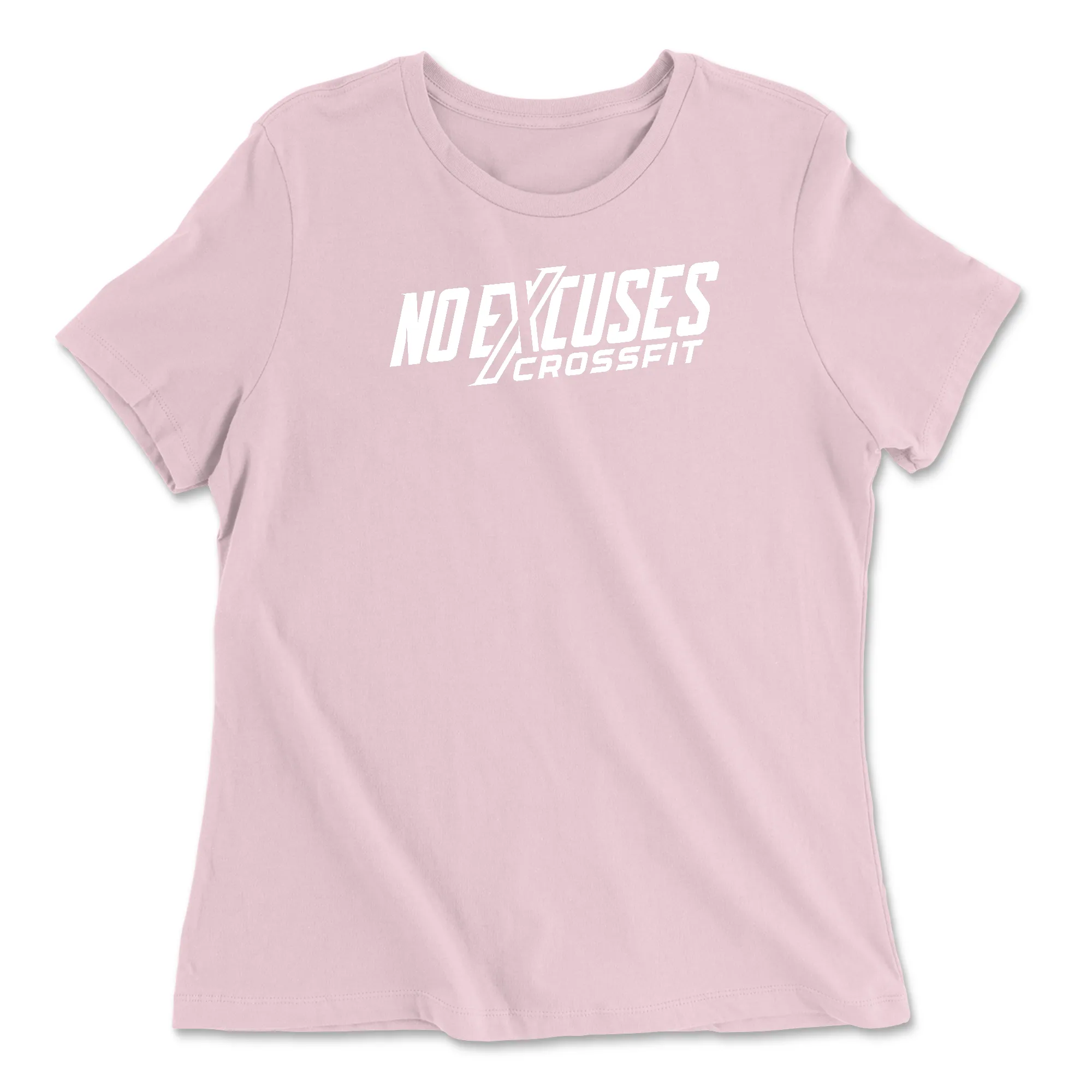No Excuses CrossFit White Womens - Relaxed Jersey T-Shirt