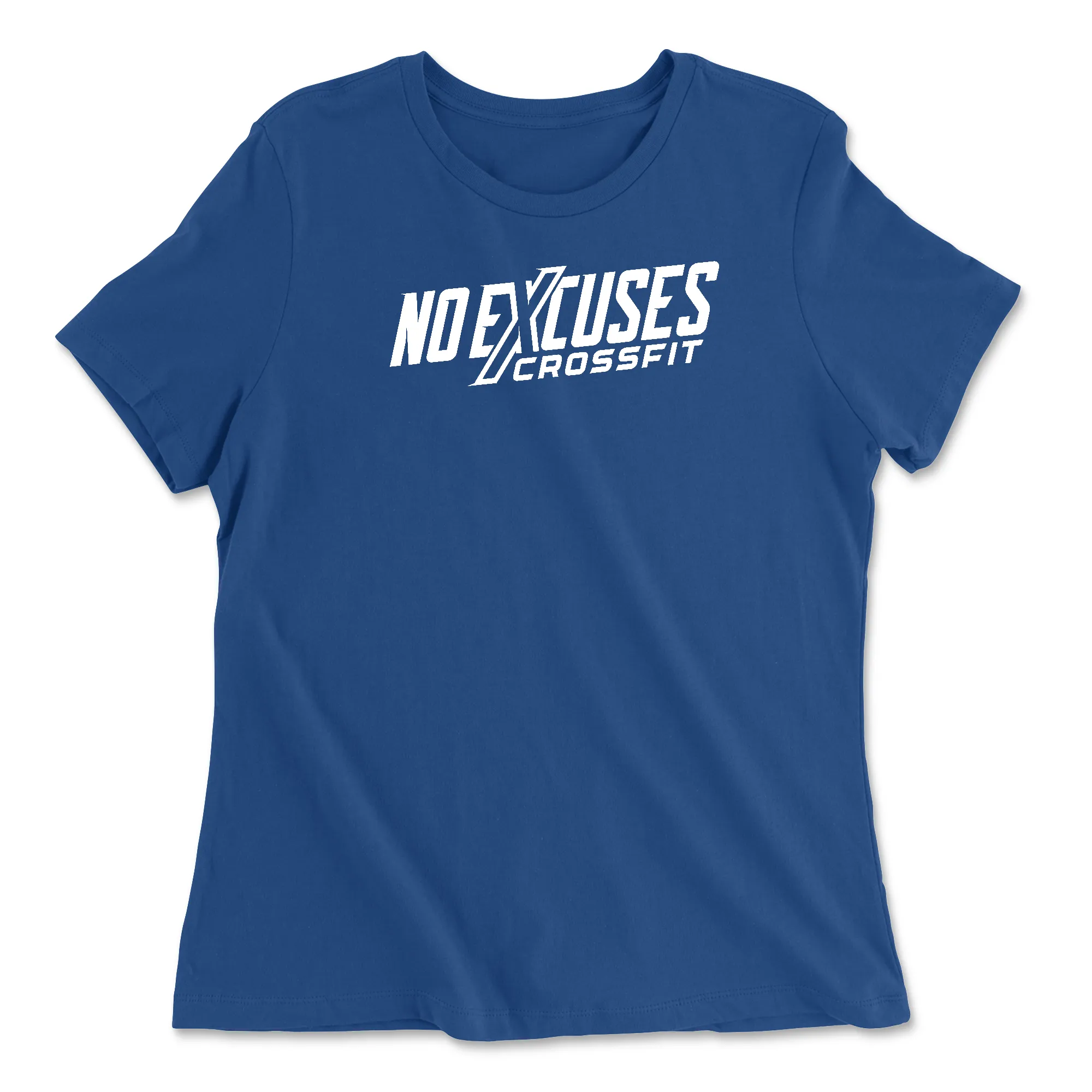 No Excuses CrossFit White Womens - Relaxed Jersey T-Shirt