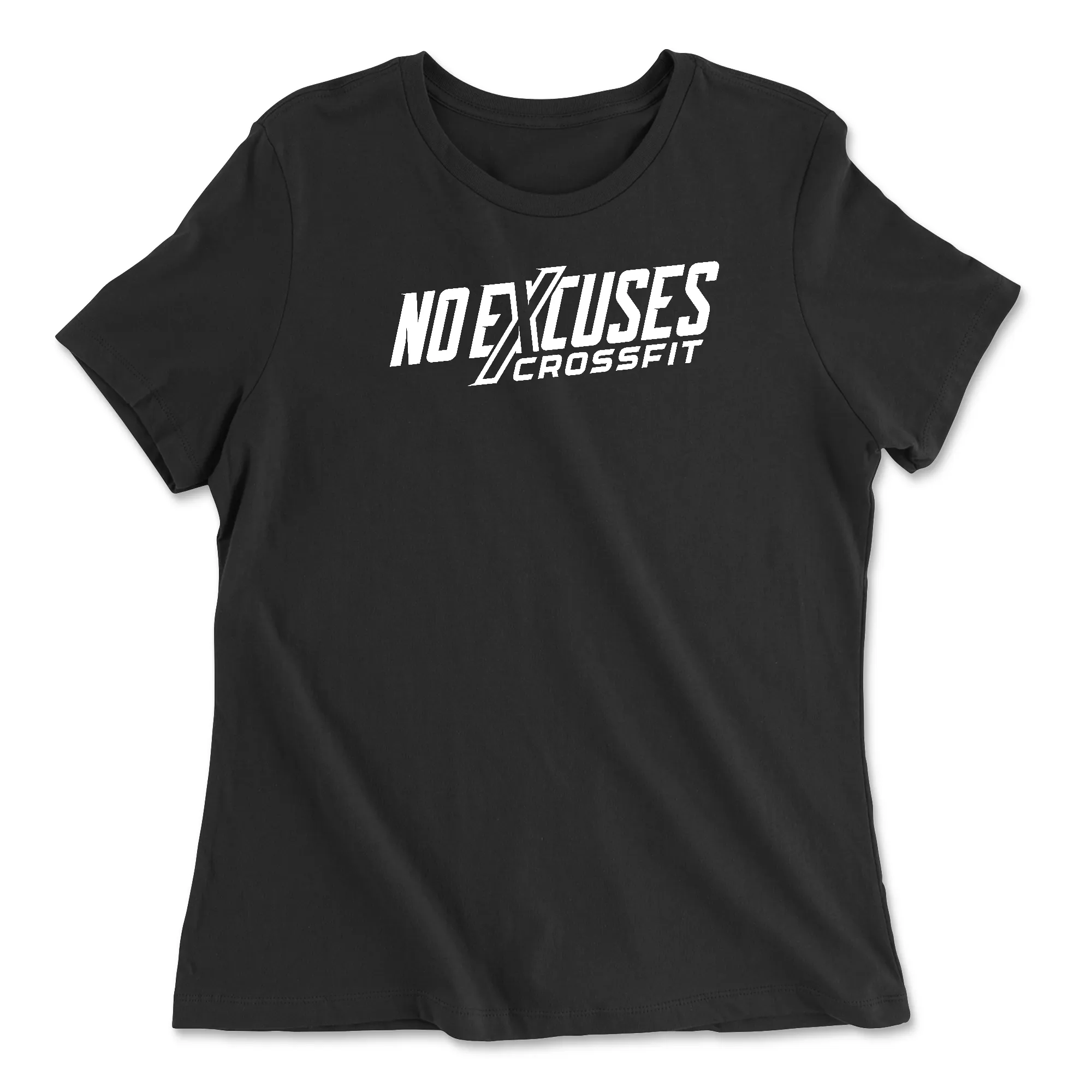 No Excuses CrossFit White Womens - Relaxed Jersey T-Shirt