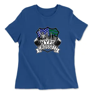NYPD CrossFit Outlined Womens - Relaxed Jersey T-Shirt