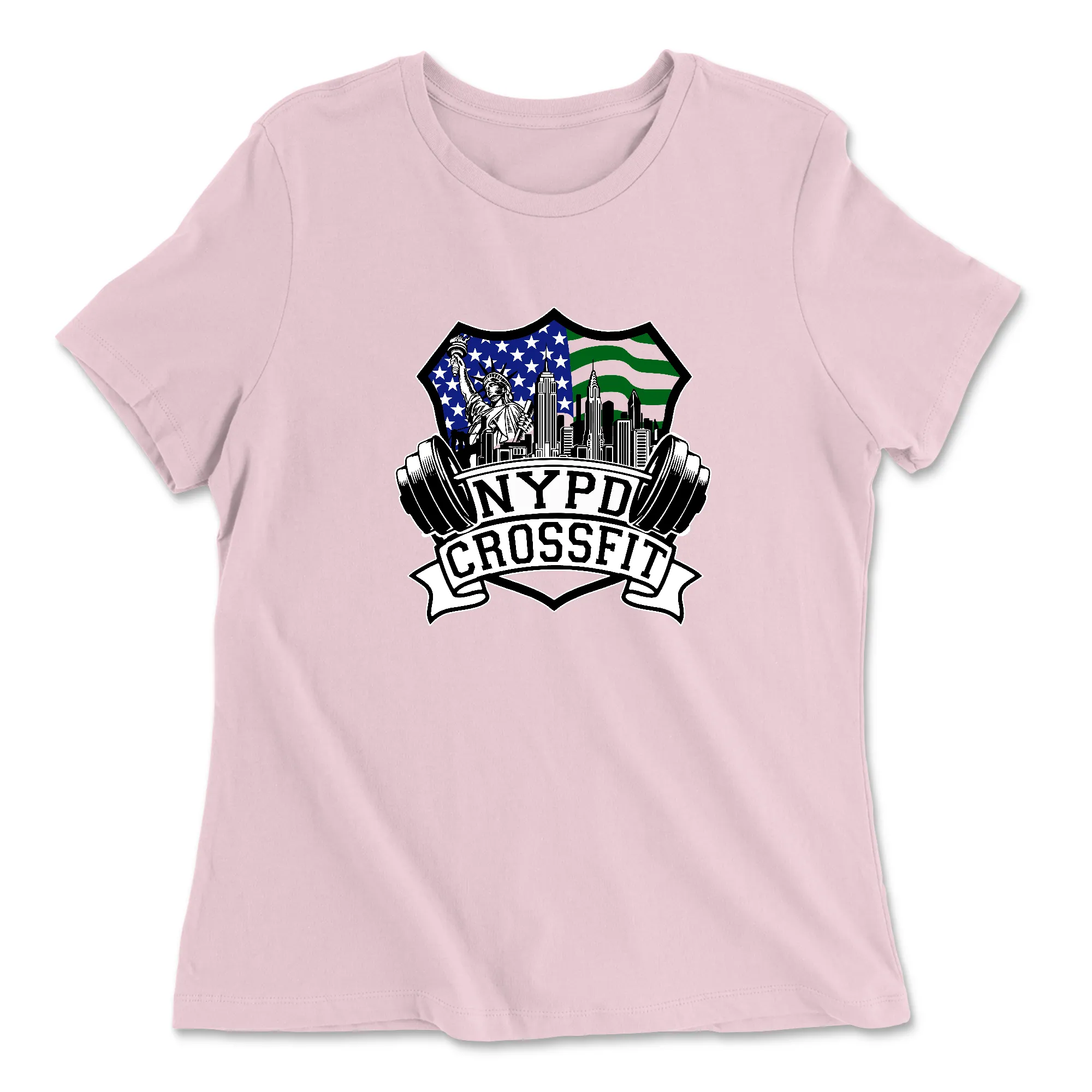 NYPD CrossFit Outlined Womens - Relaxed Jersey T-Shirt