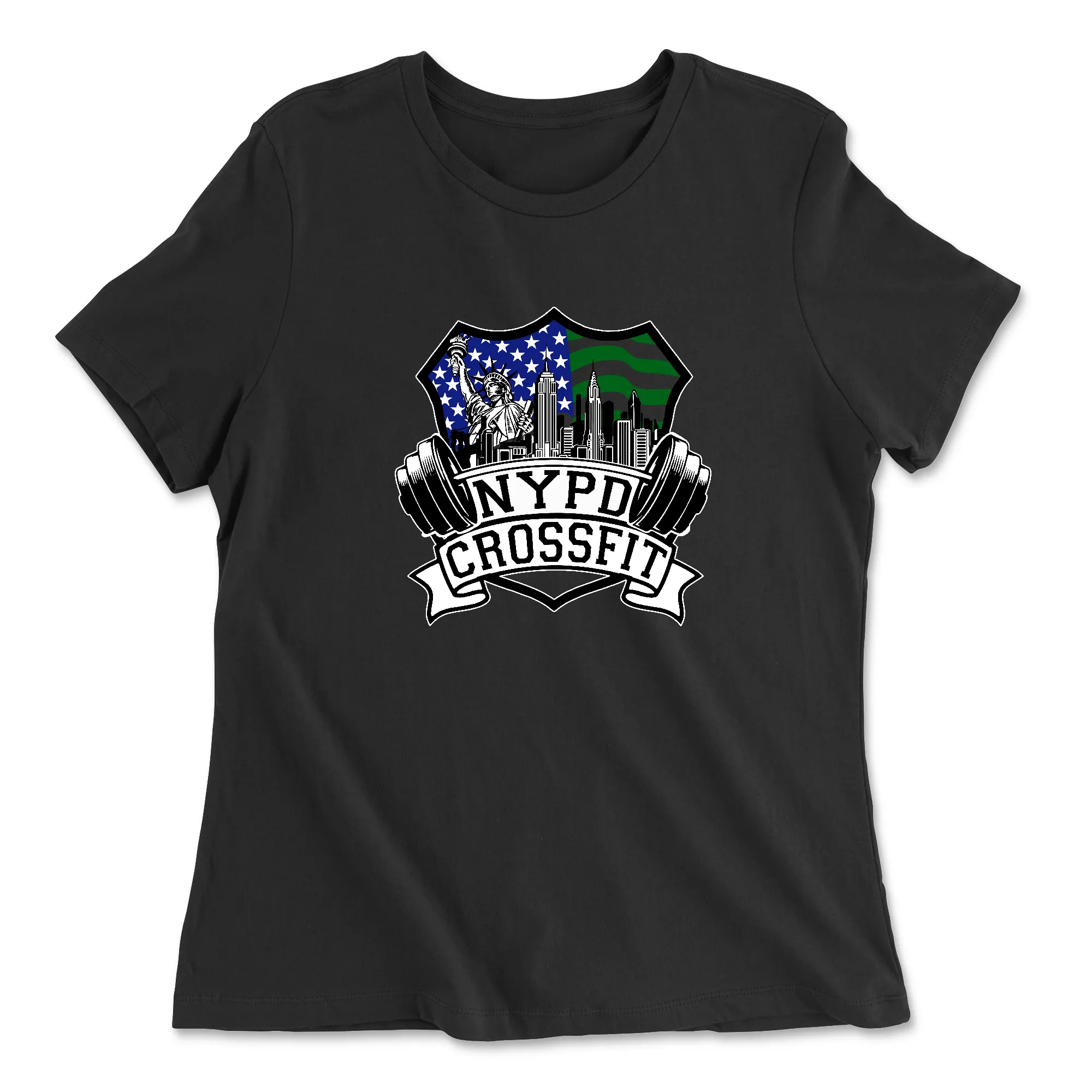 NYPD CrossFit Outlined Womens - Relaxed Jersey T-Shirt