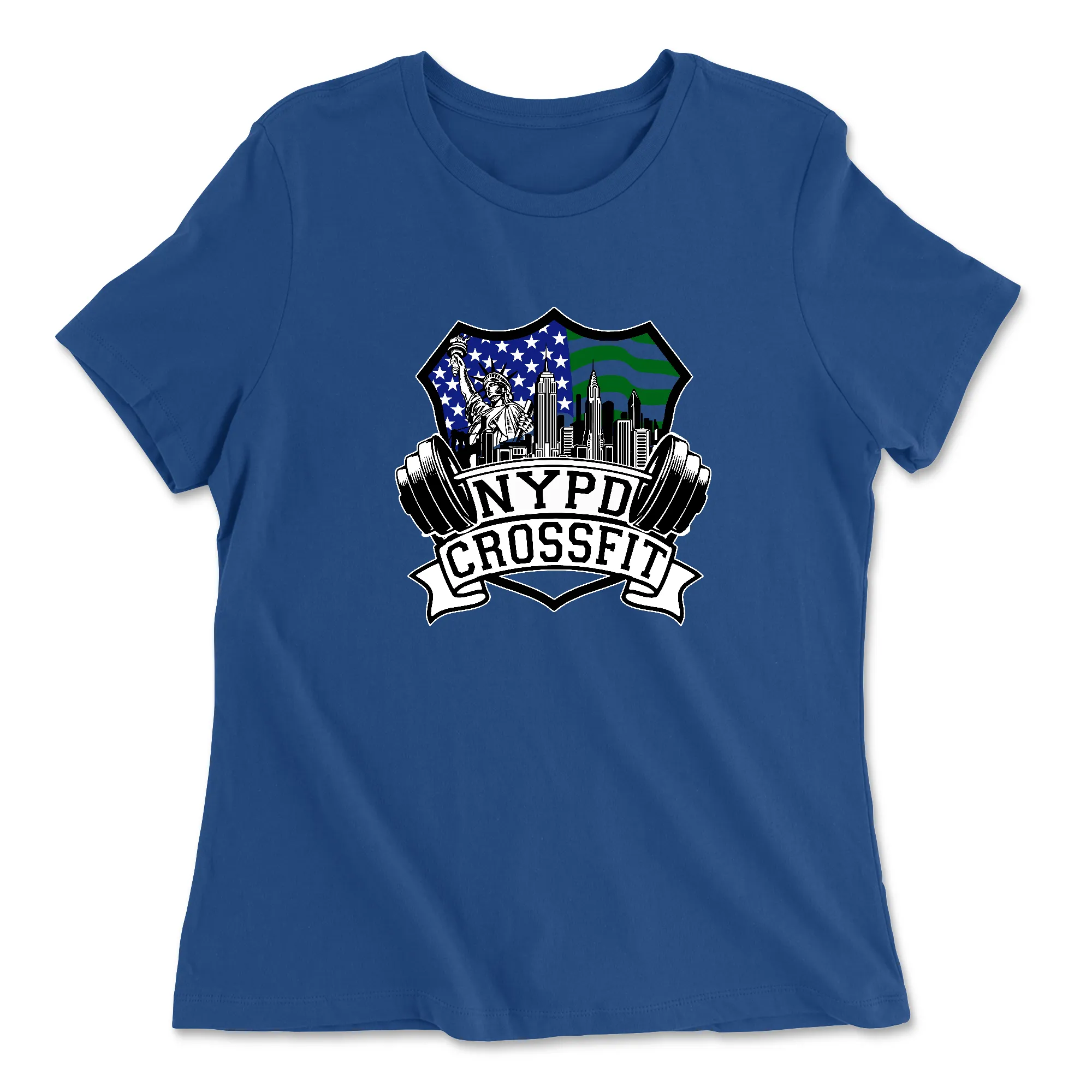NYPD CrossFit Outlined Womens - Relaxed Jersey T-Shirt