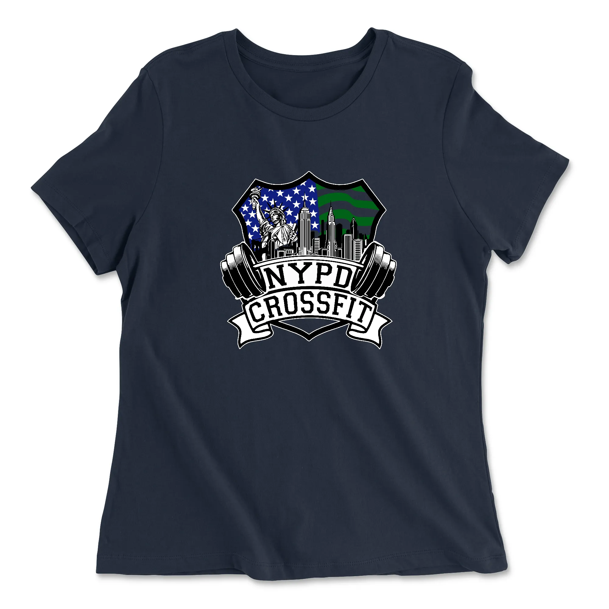 NYPD CrossFit Outlined Womens - Relaxed Jersey T-Shirt