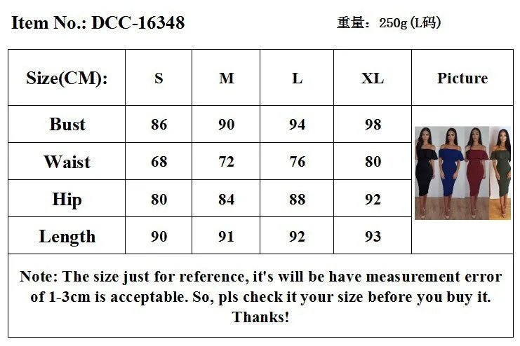 Off Shoulder Ruffle Solid Sheath Knee-length Dress
