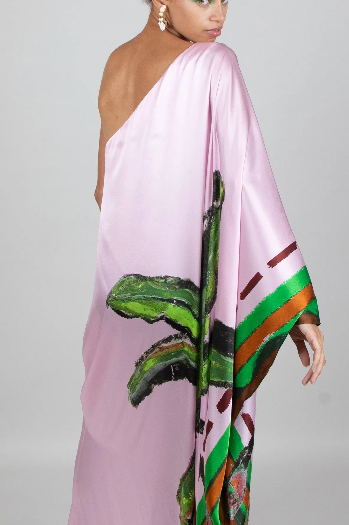 One Shouldered Maxi Kimono / "Kumulau"