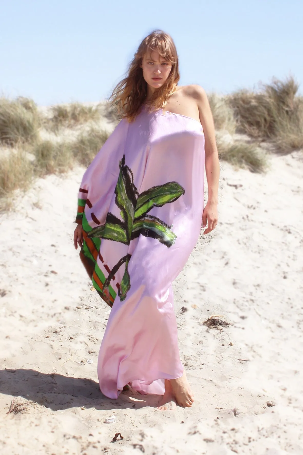 One Shouldered Maxi Kimono / "Kumulau"