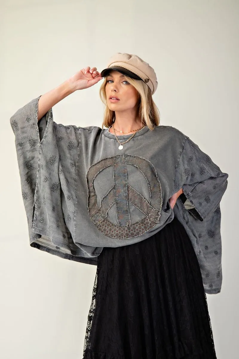 Peace Patch Poncho #622