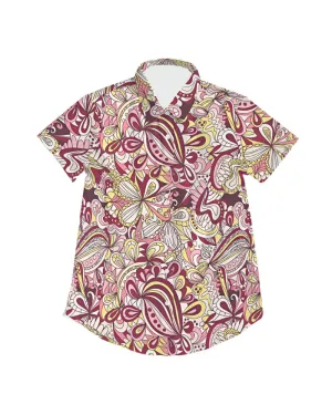 Piki Short Sleeve Button Collar Top