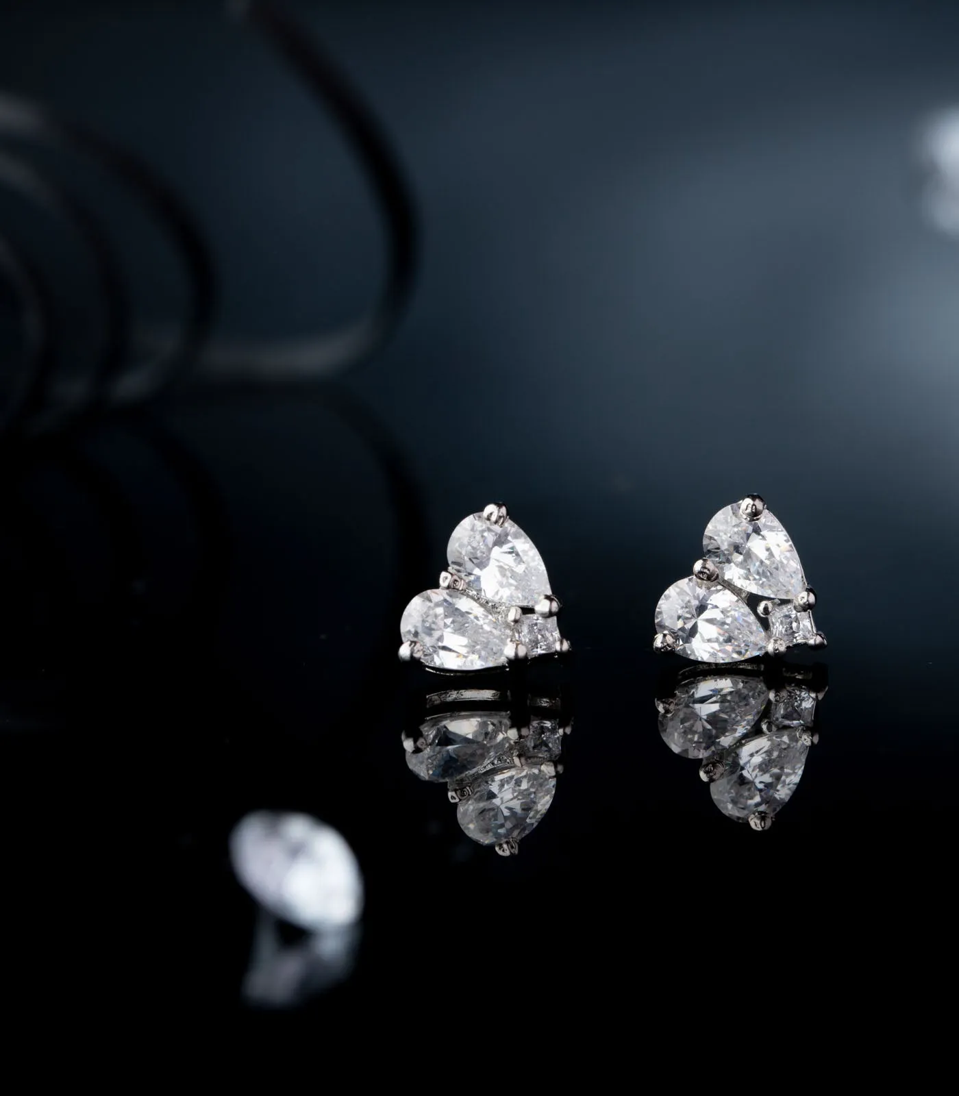 Premium Zircon Heart Tops