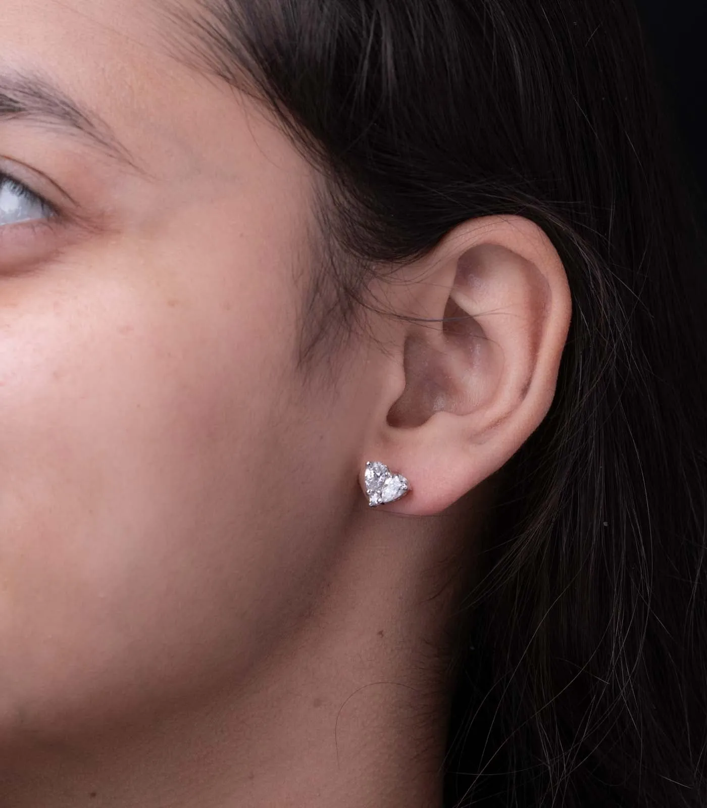 Premium Zircon Heart Tops