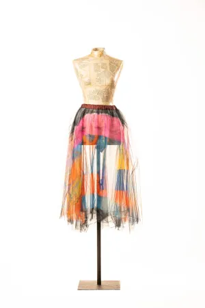 Printed Tulle Skirt