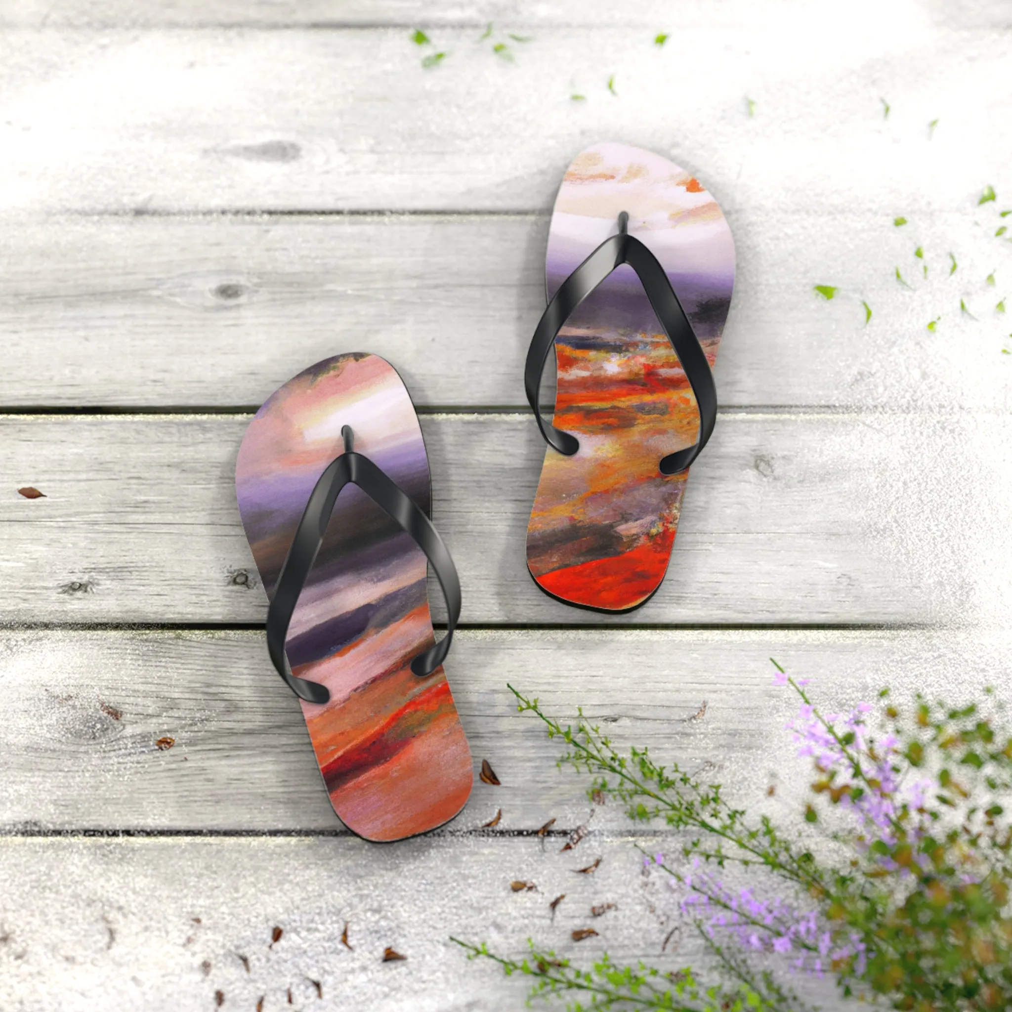 "Artistic Terra Slippers" - Flip Flop