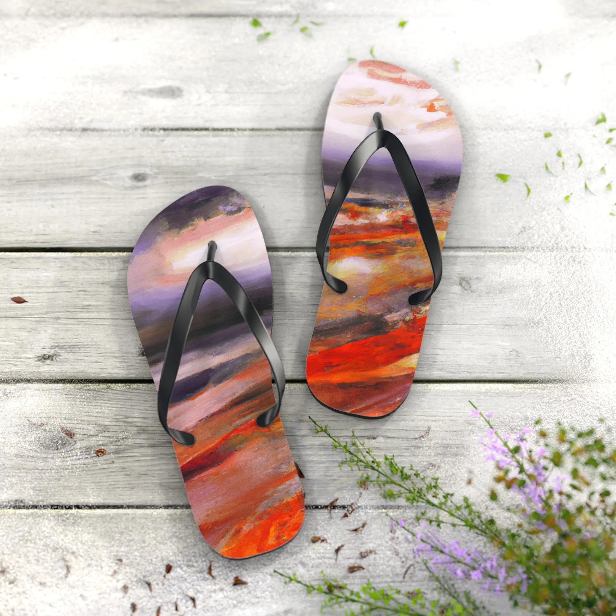 "Artistic Terra Slippers" - Flip Flop