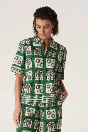 RAFFLES SHIRT | Green Print
