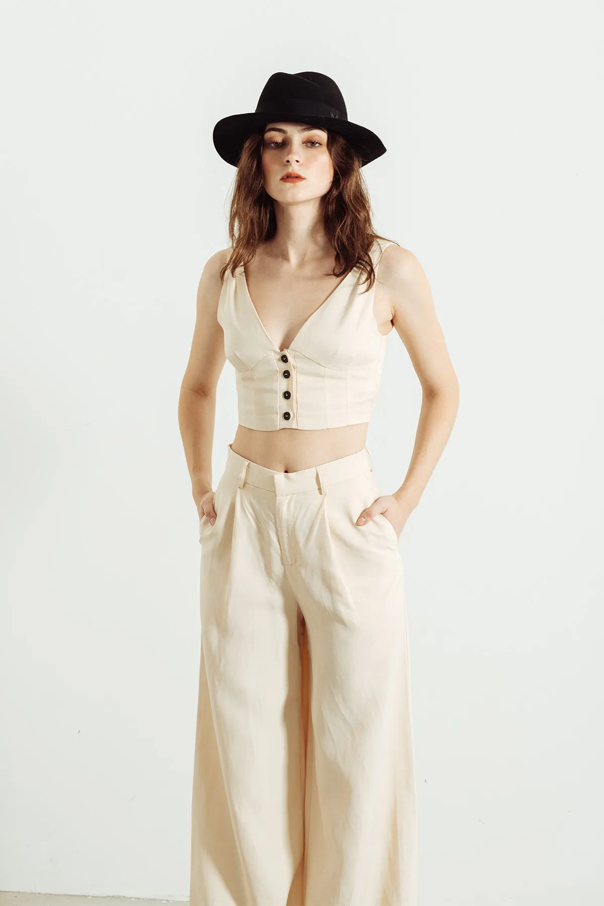Ravenna Bustier Cropped Tank Top