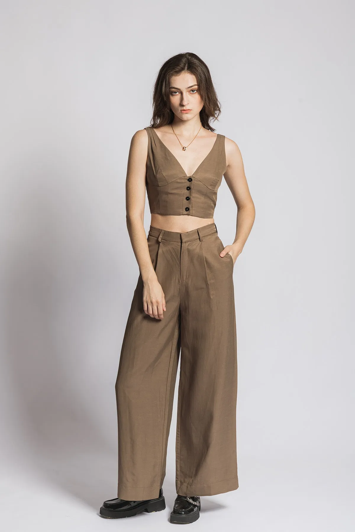 Ravenna Bustier Cropped Tank Top