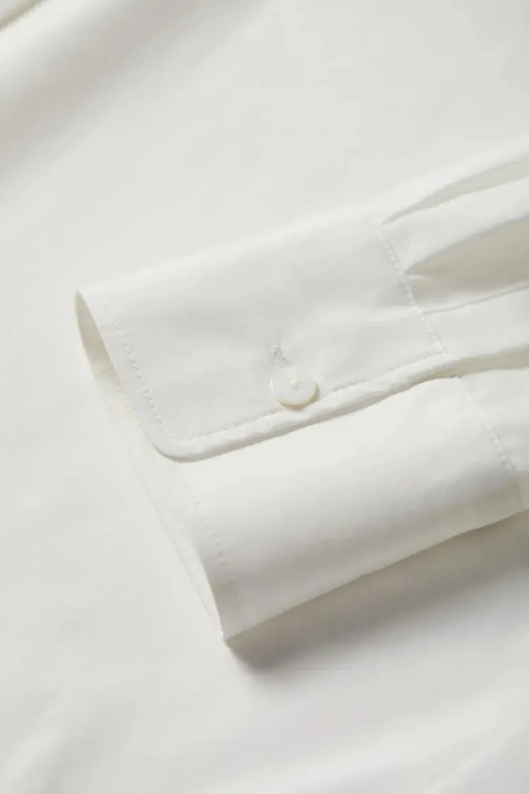 Relaxed Button Down Shirt with Pocket in Cotton