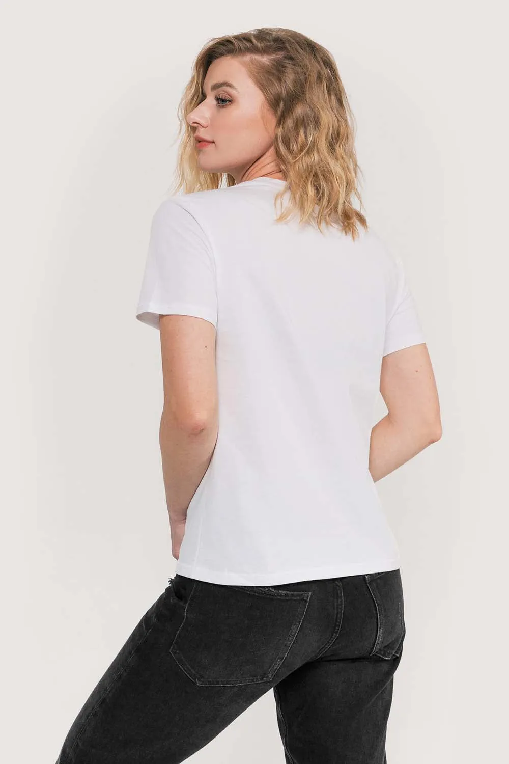 Relaxed Crew Neck T-Shirt (Brilliant White)