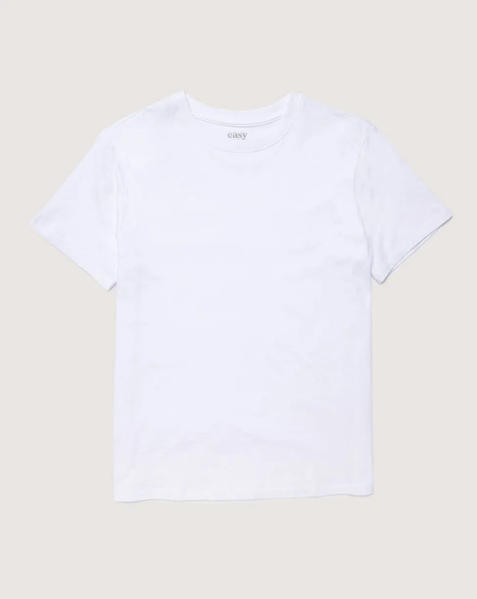 Relaxed Crew Neck T-Shirt (Brilliant White)