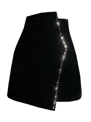 Running Out Of Time Mini Skirt
