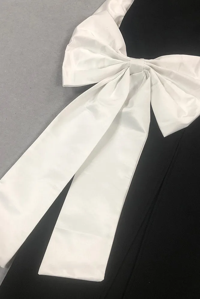 Strapless Bow Maxi Dress