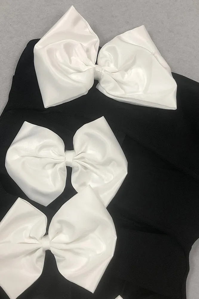 Strapless Bow Maxi Dress