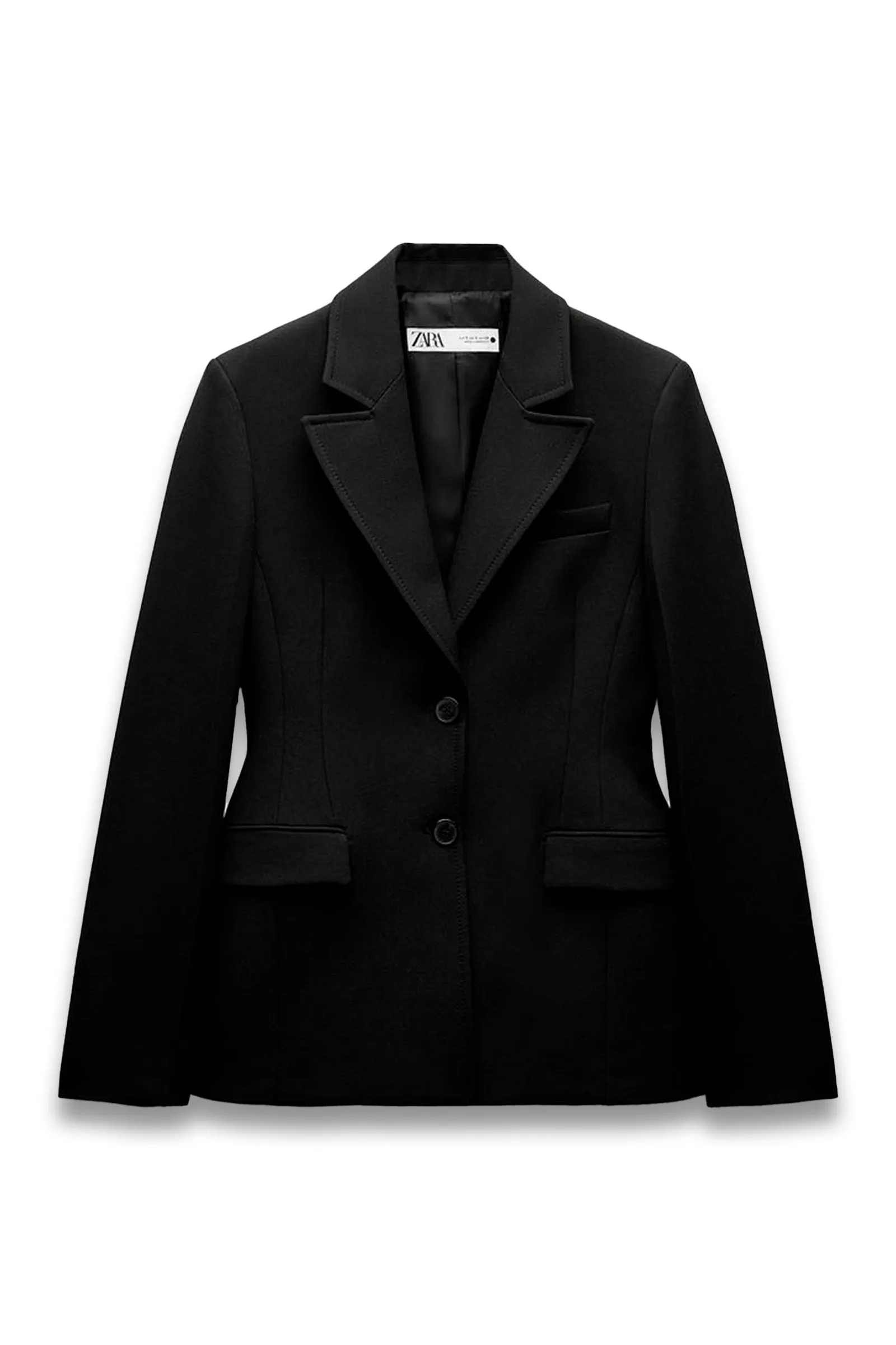 Tailored Blazer with Shoulder Pads