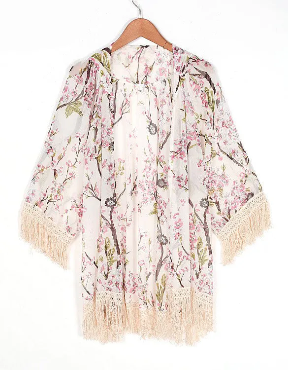 The Carrie | Fringe Kimono