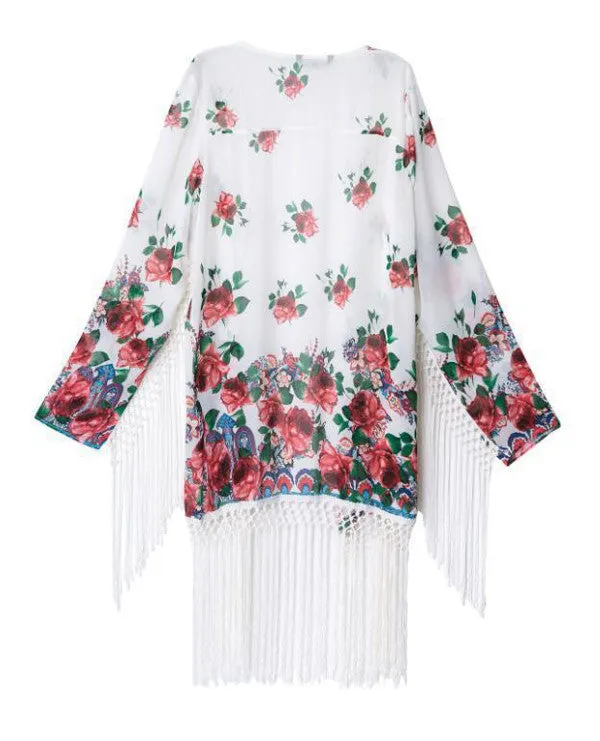 The Clara | Fringe Kimono