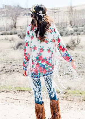 The Clara | Fringe Kimono
