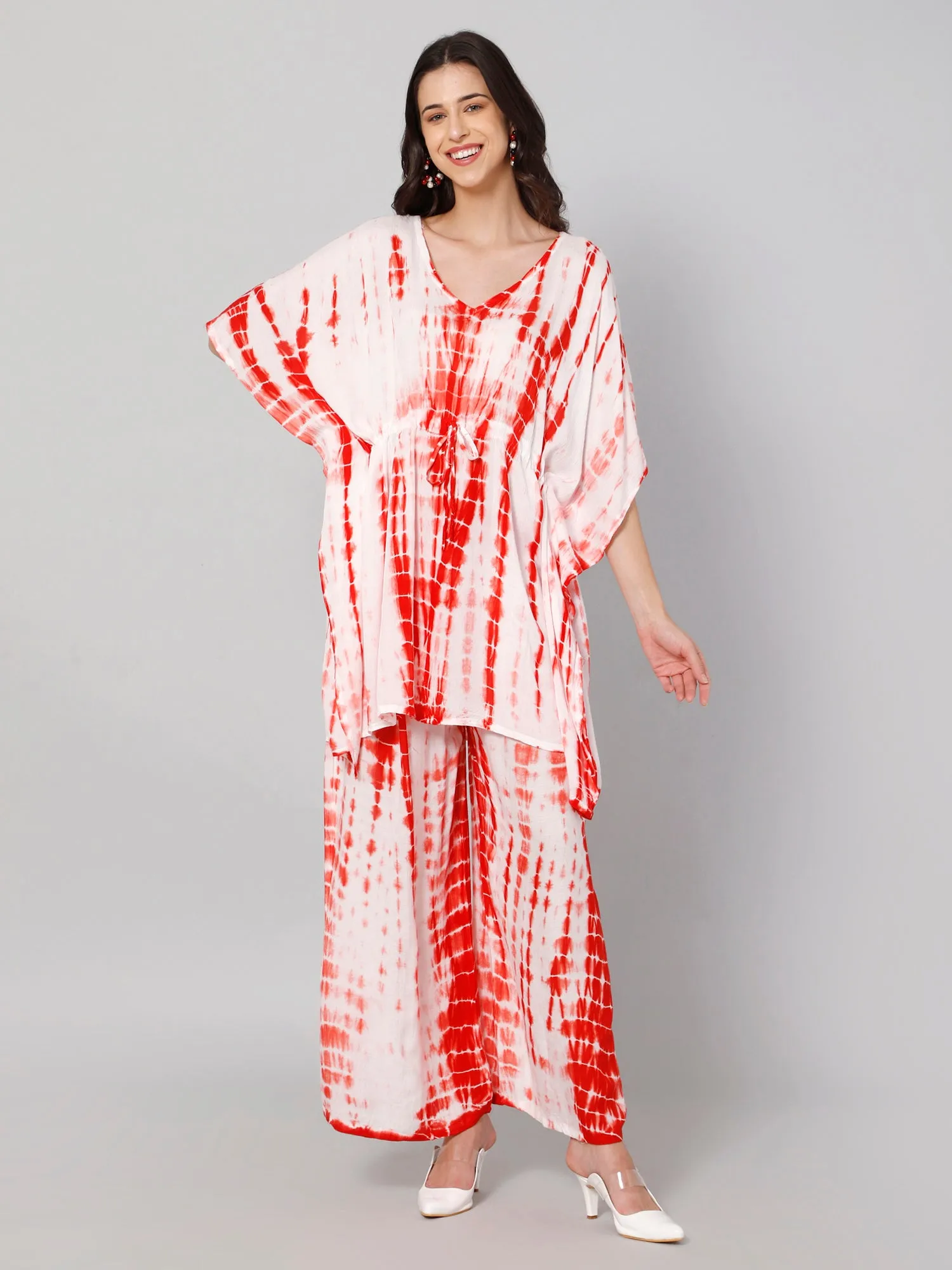 Tie and dye Kaftan Palazzo Set