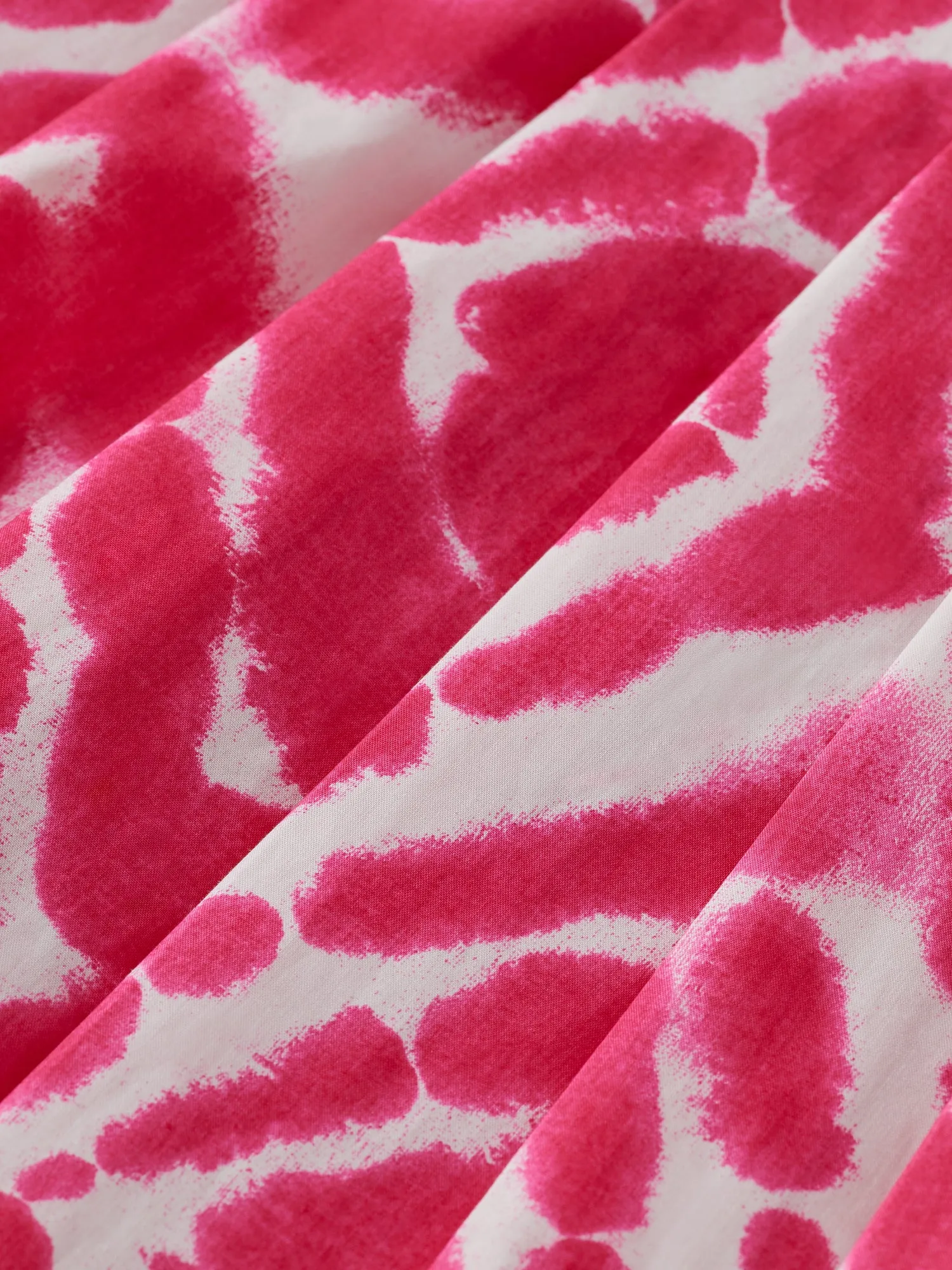 Tie-dyed printed midi skirt